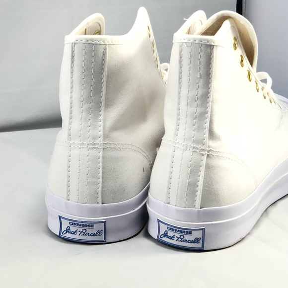 Converse Jack Purcell White Canvas Signature Hi - Picture 3 of 7